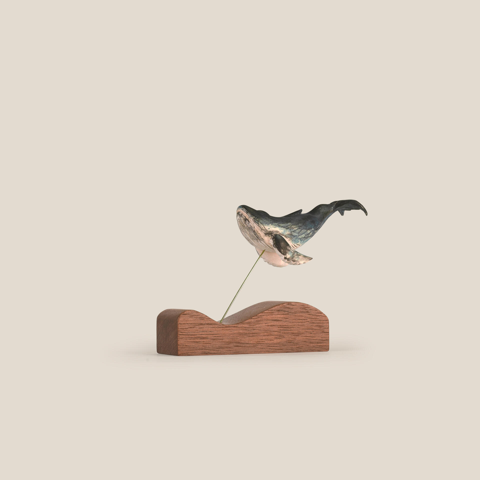 Wooden Humpback Whale Hand Carved Wooden Humpback Whale
